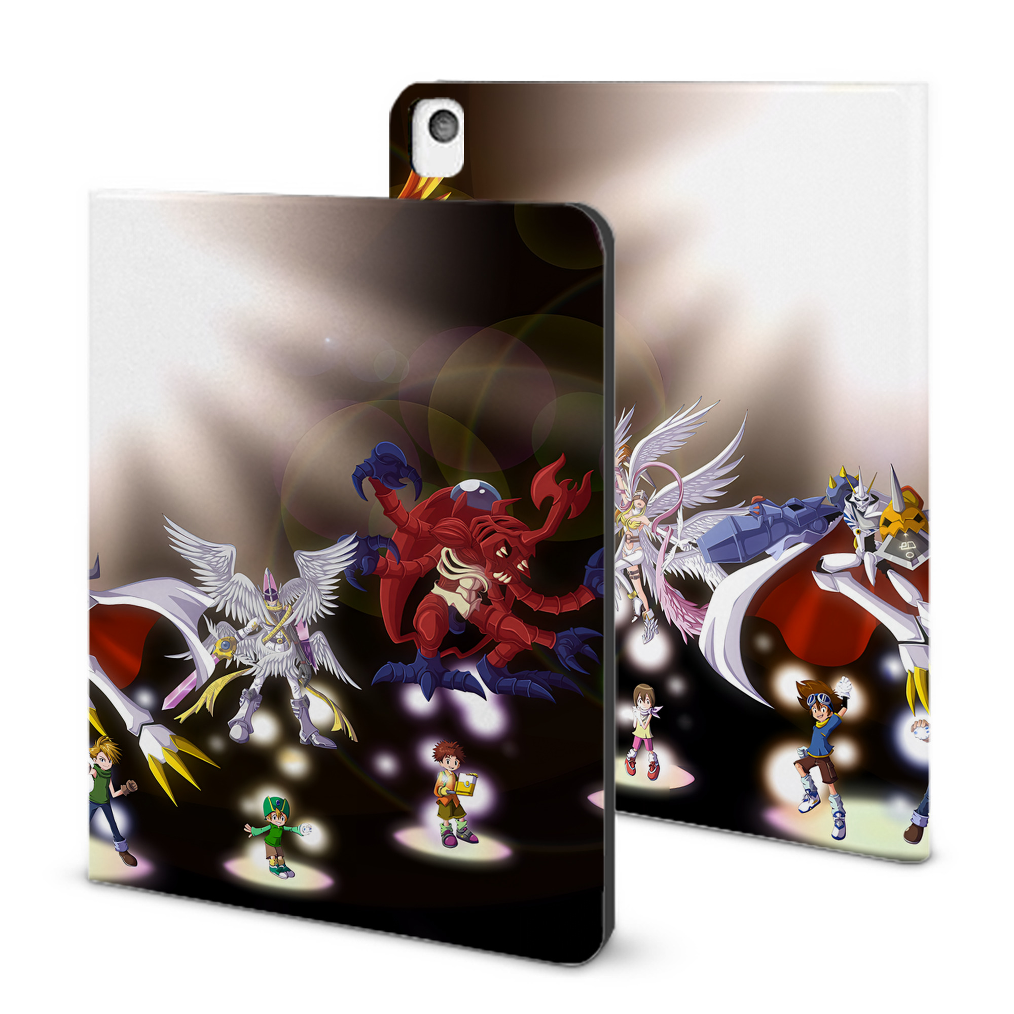 （画像用） Digimon デジタルモンスター/デジモン IPadケース ペンホルダー付き ブックスタイルデザイン